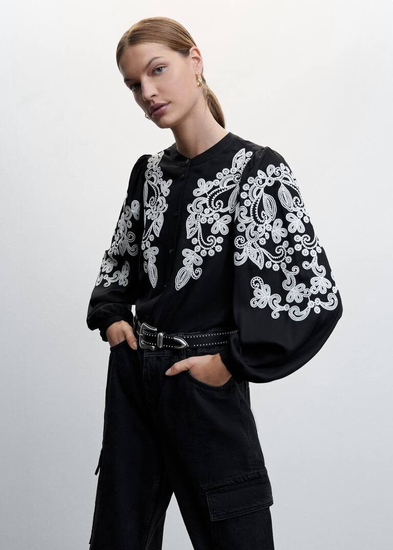 Search: Floral embroidery blouse (47) | Mango USA | MANGO (US)