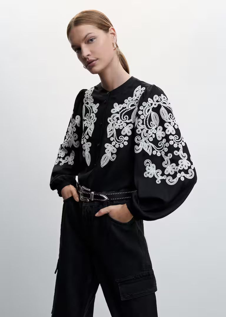 Search: Floral embroidery blouse (47) | Mango USA | MANGO (US)