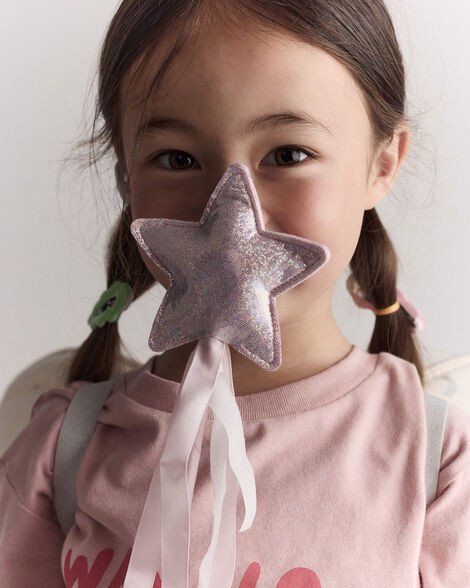 Toddler Girl 2-Pack Glitter Crown & Wand Set - Pink | Carter's Inc