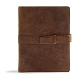 CSB Legacy Notetaking Bible, Tan Genuine Leather with Strap | Amazon (US)