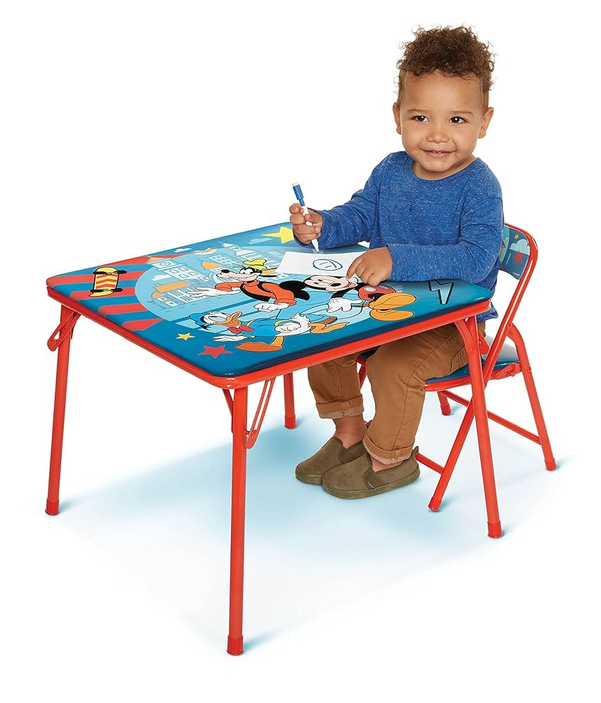 Mickey Mouse Jr. Activity Table Set with 1 Chair | Amazon (US)