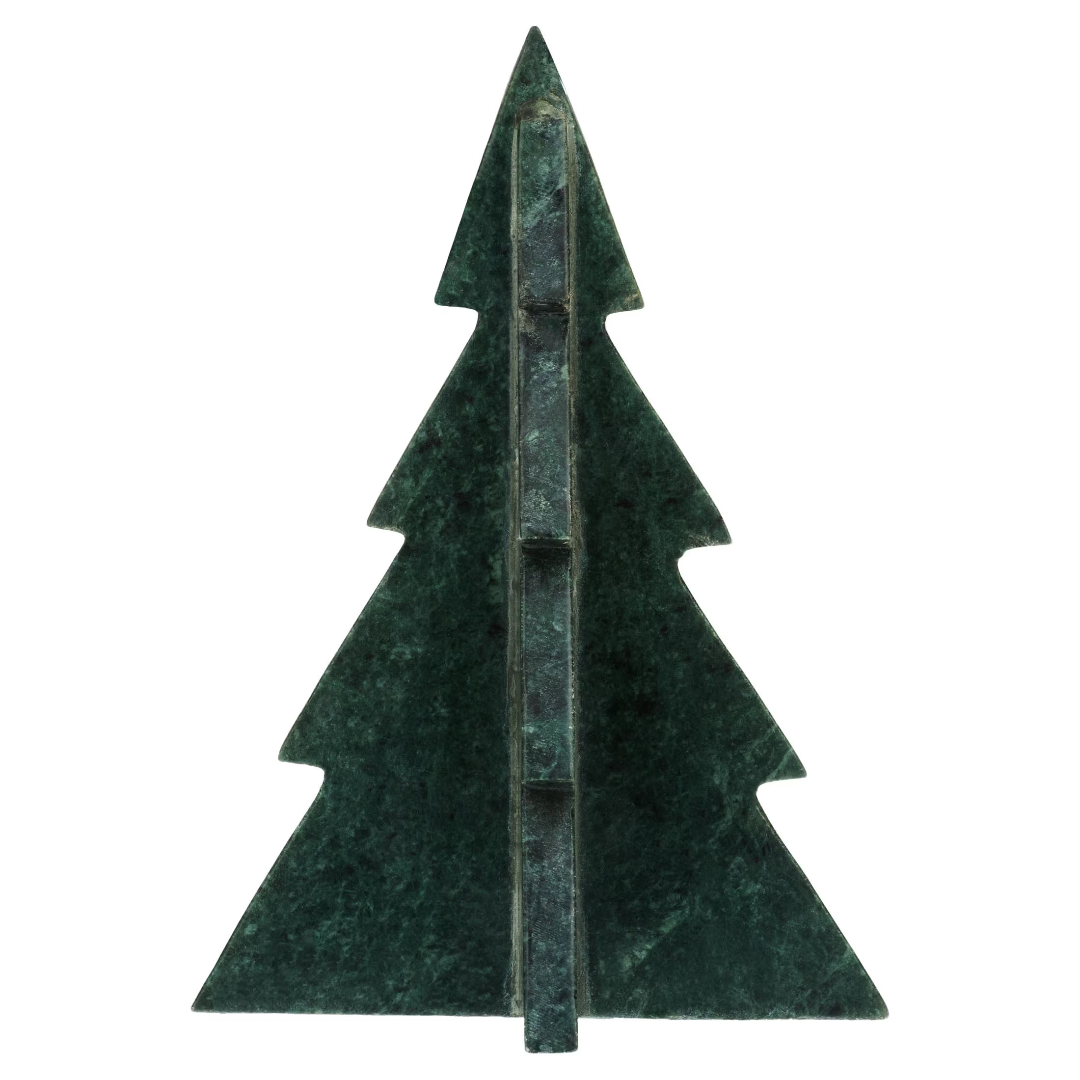 Marble Tree Christmas Decoration, Green, 8.5", by Holiday Time | Walmart (US)