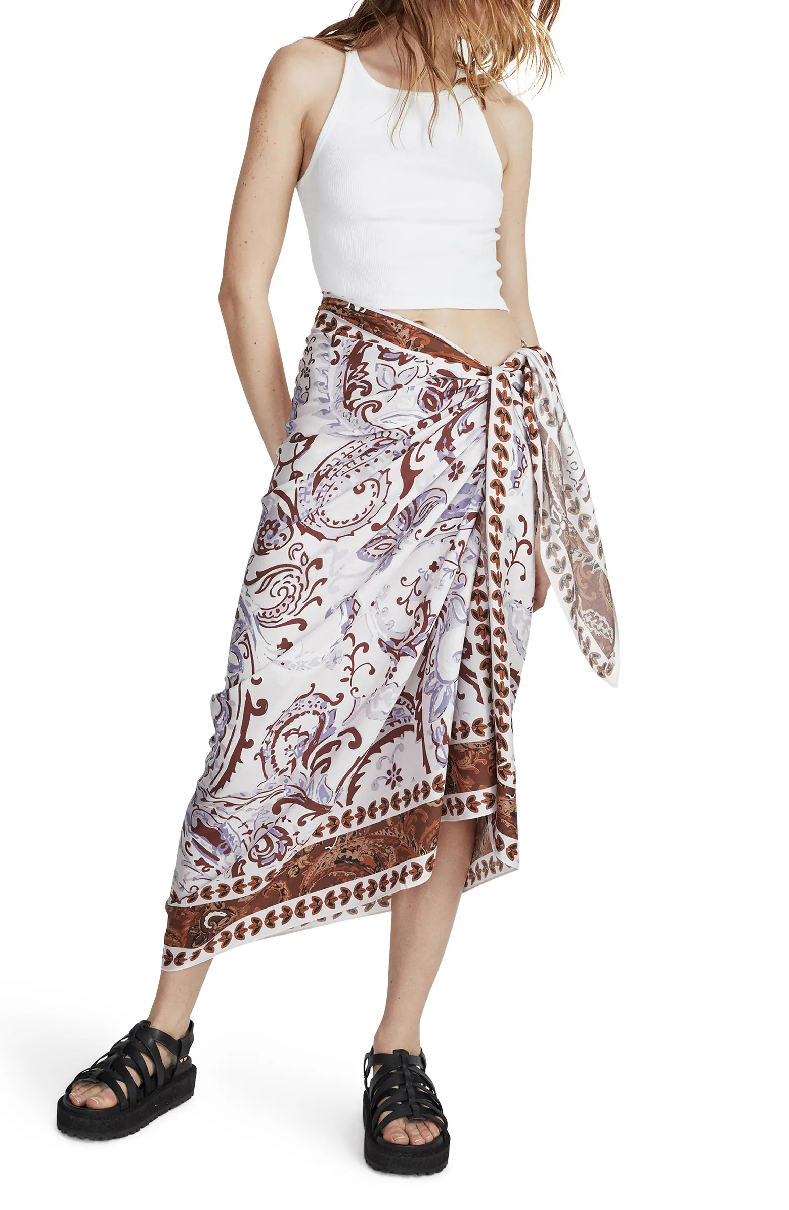 Maya Paisley Sarong | Nordstrom