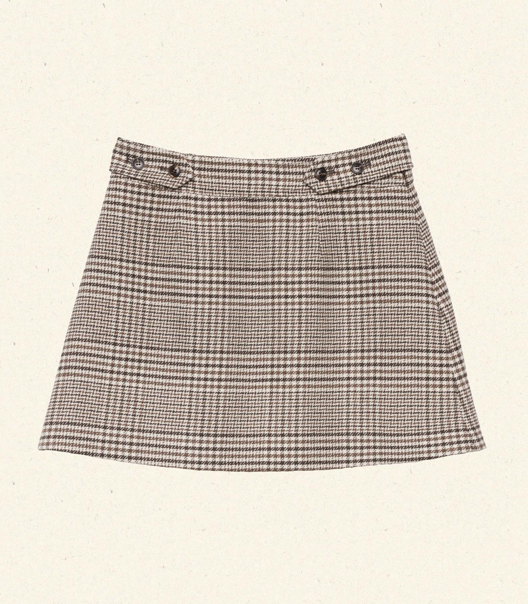 Chieri Skirt - Sommerville Check | DÔEN | DOEN