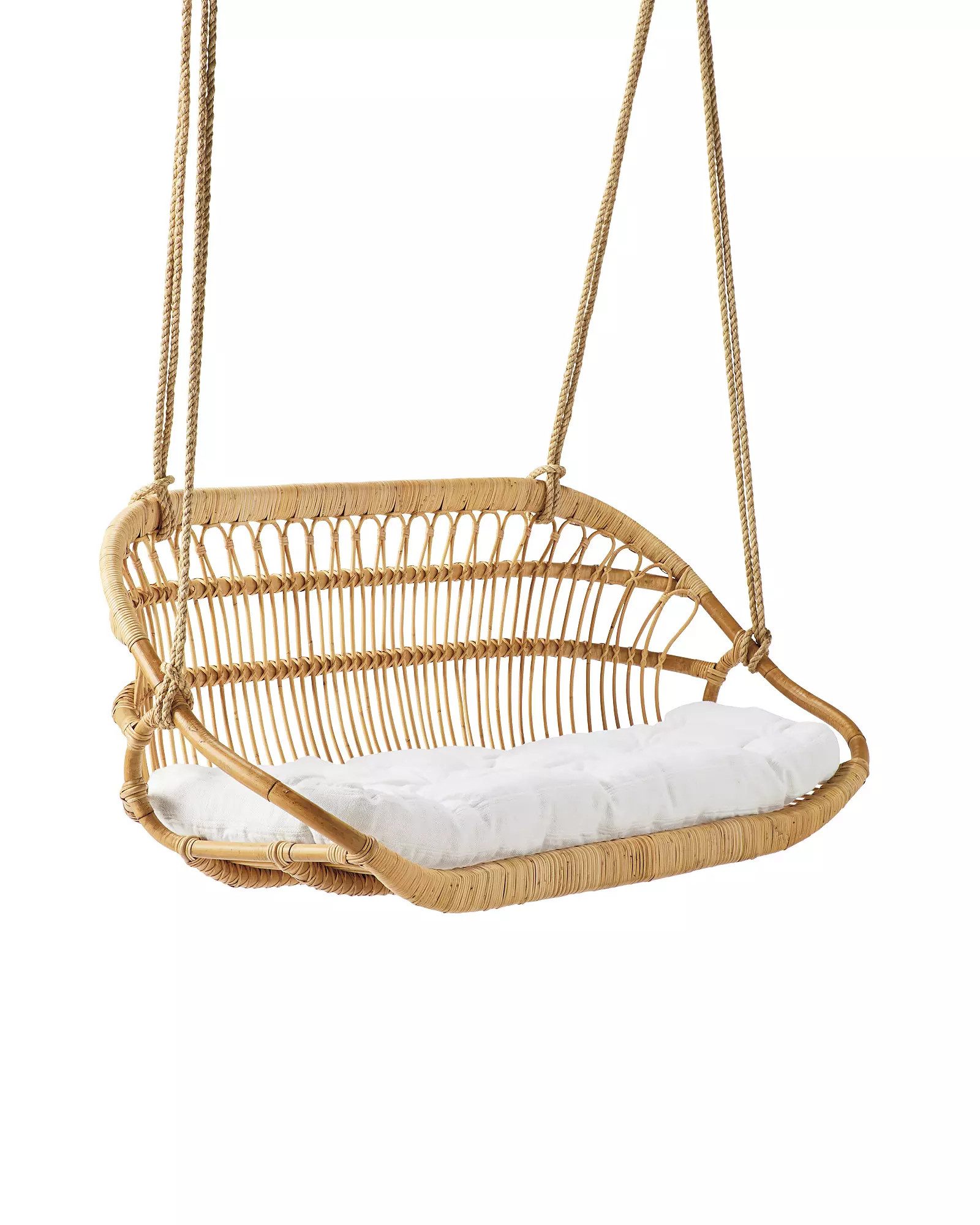 Hanging Rattan Bench Cushion | Serena and Lily