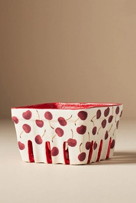 Fruta Stoneware Berry Basket | Anthropologie (US)