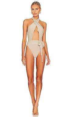 PQ Alex One Piece in Oyster from Revolve.com | Revolve Clothing (Global)