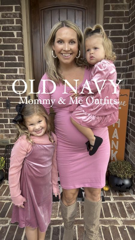 Pretty in Pink 💕 Loving these coordinating pink outfits for fall from Old Navy! I’m wearing a medium at 33+ weeks pregnant, Evie’s in a kids size small (6) and Margaret is in a baby 18-24 months dress!! All of our looks are currently on sale!! 

Fall outfits, fall fashion, fall dresses, maternity, old navy, mommy and me

#LTKbaby #LTKbump #LTKkids