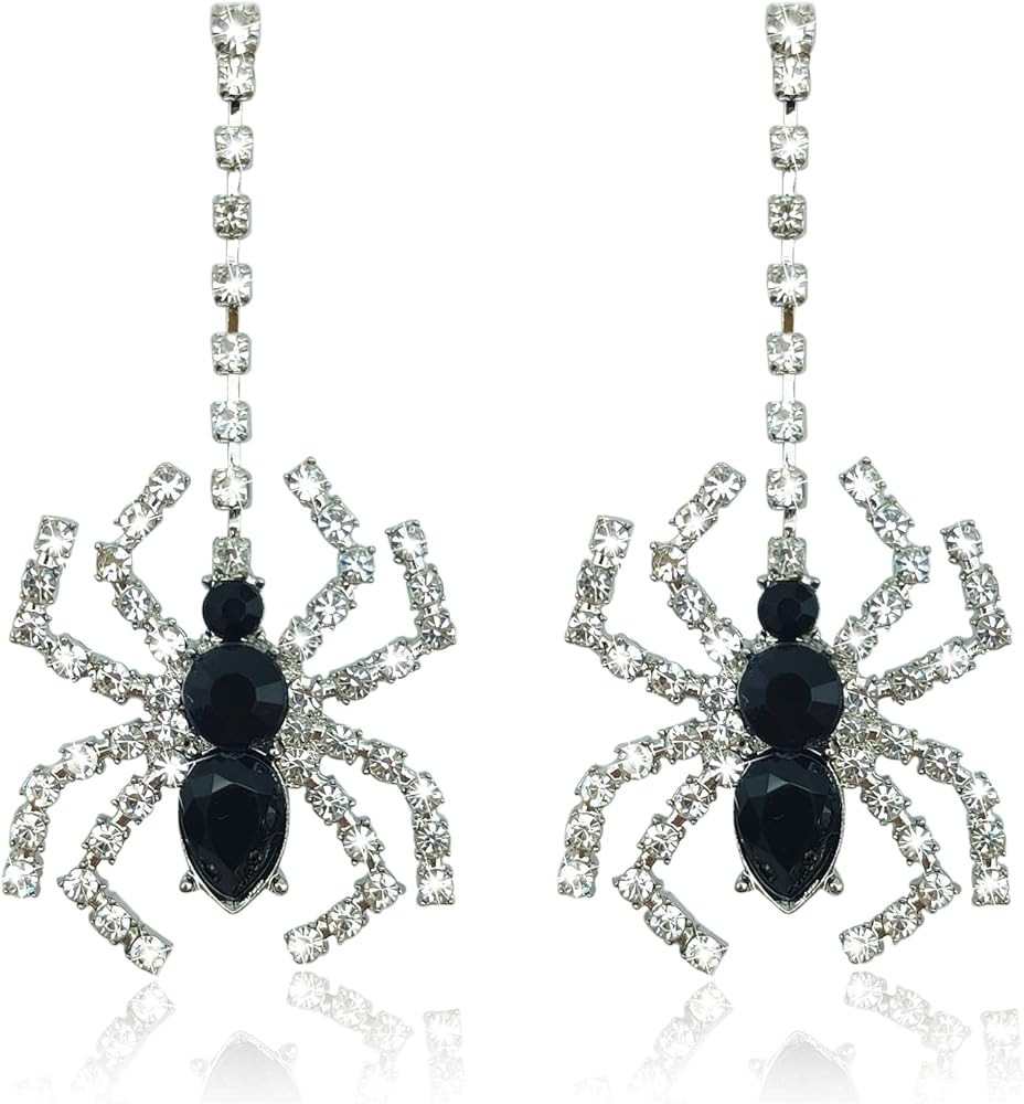 Halloween Earrings for Women Halloween CZ Spider Earrings Halloween Dangle Earrings Halloween Jew... | Amazon (US)