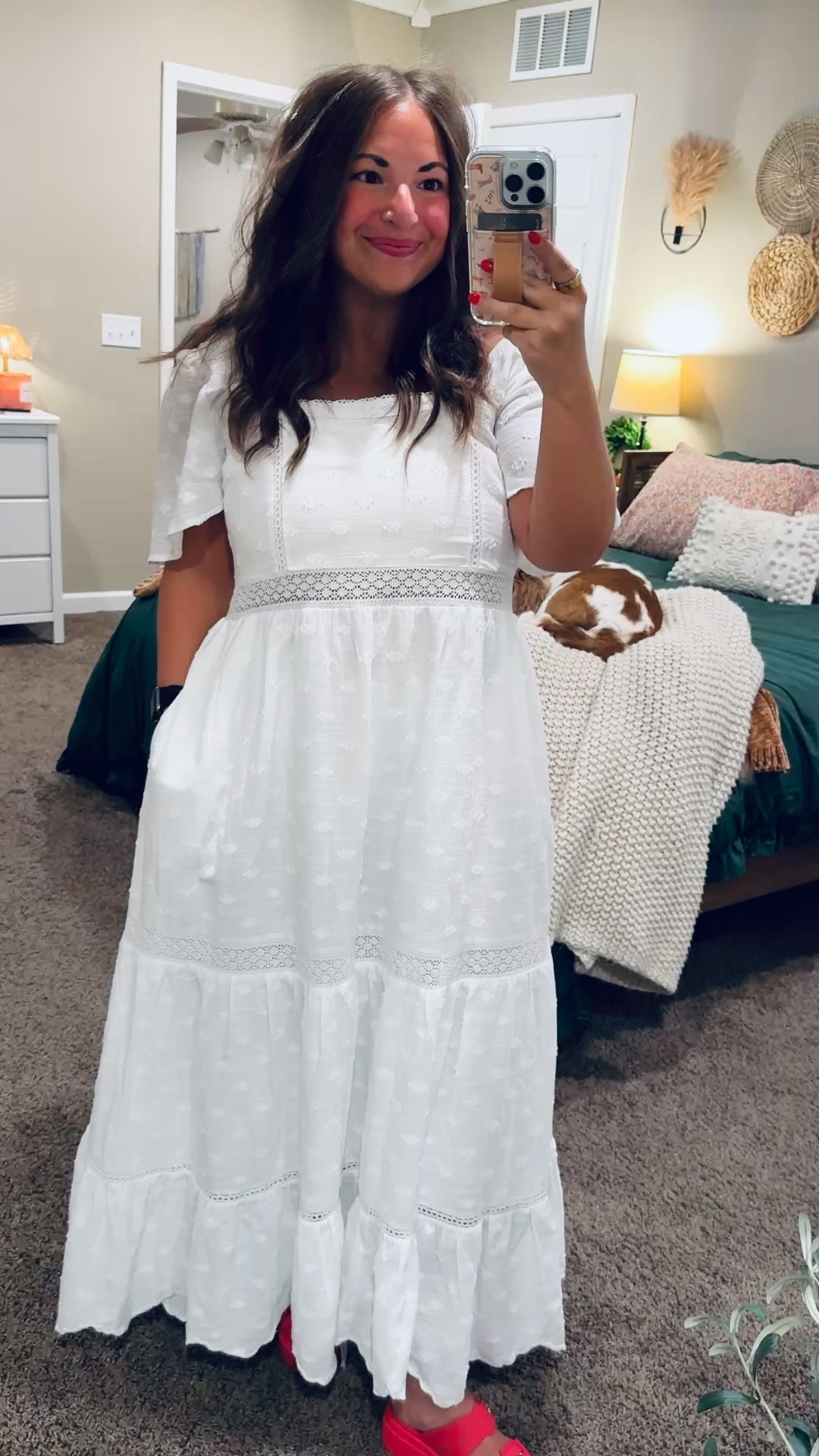 Flowy, feminine, and perfect for so many occasions 🤍 this white dress is one I’ll be reaching for on repeat!

sandals: fit true to size // wearing a 4
dress: fits oversized // wearing a large 

 

#LTKootd #LTKMidsize #LTKWorkwear