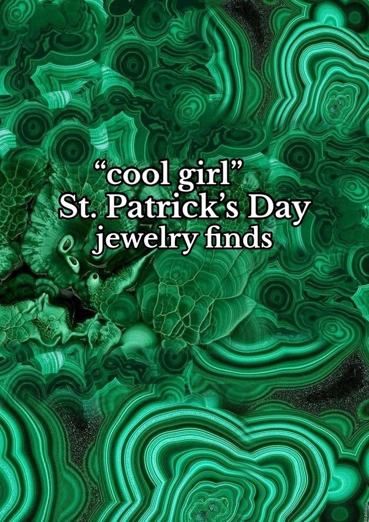 Looking to add a pop of green to your jewelry stacks? Heres some cool girl green jewerly finds 💚🍀