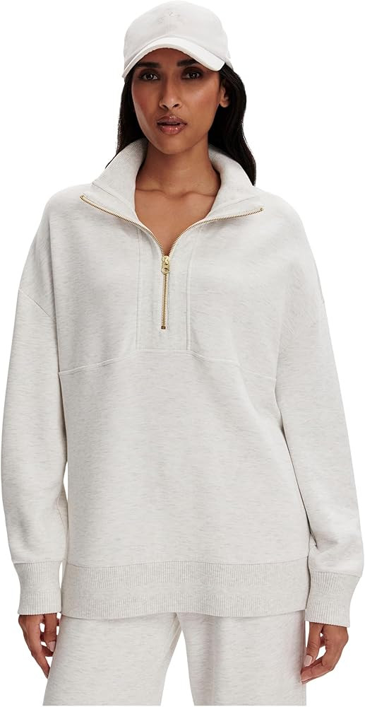Varley womens Molly 1/2 Zip Longline Sweat | Amazon (US)