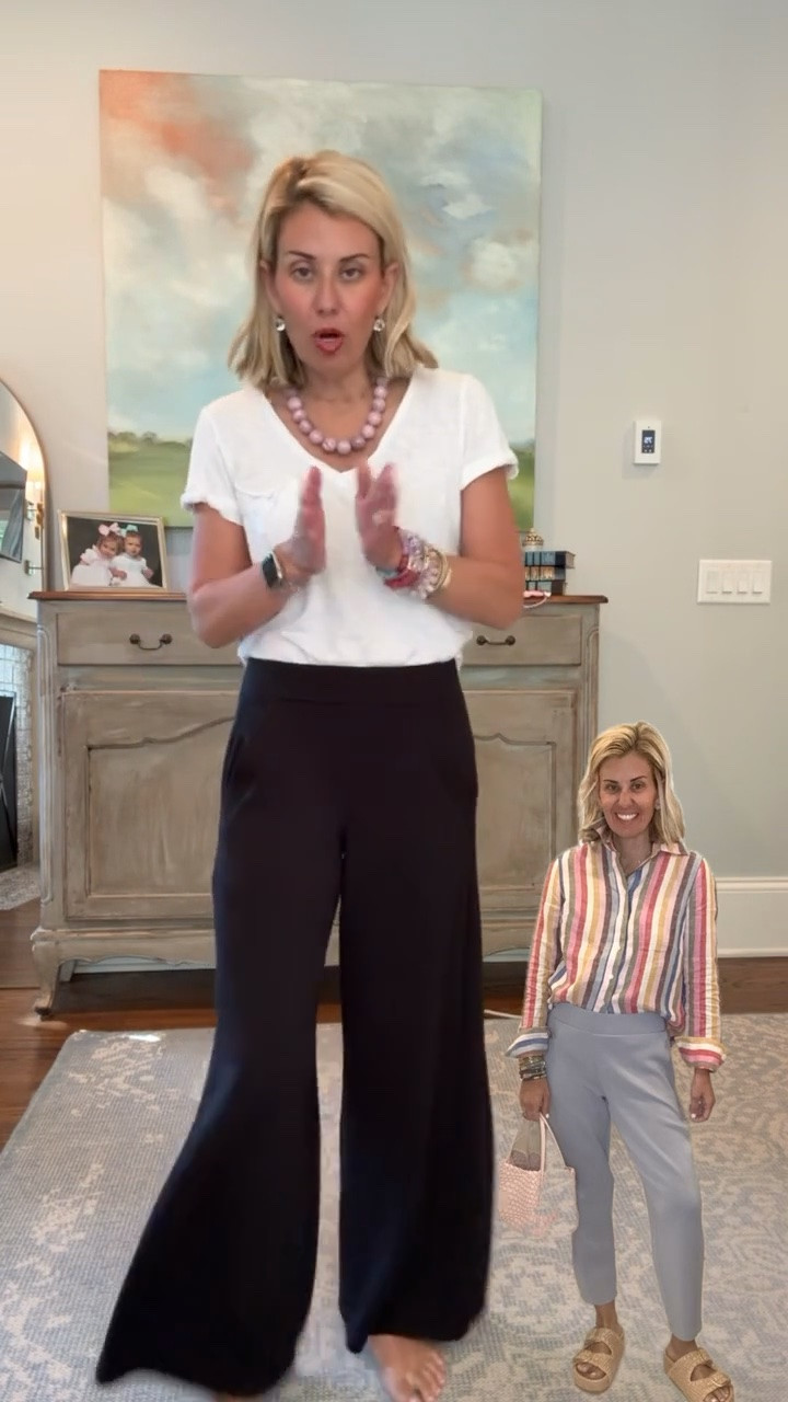 Sharing 3 styles (2 lengths) non denim pants we can and will dress up and down!

This is the wide leg track pant (I’m in small petite) 
Xs tee

Catherine20 to save on the arm candy!

#LTKPetite #LTKdayinmylife #LTKootd