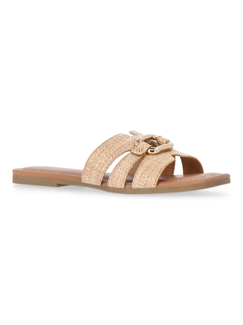 Time and Tru Women's Hardware Slide Sandals | Walmart (US)
