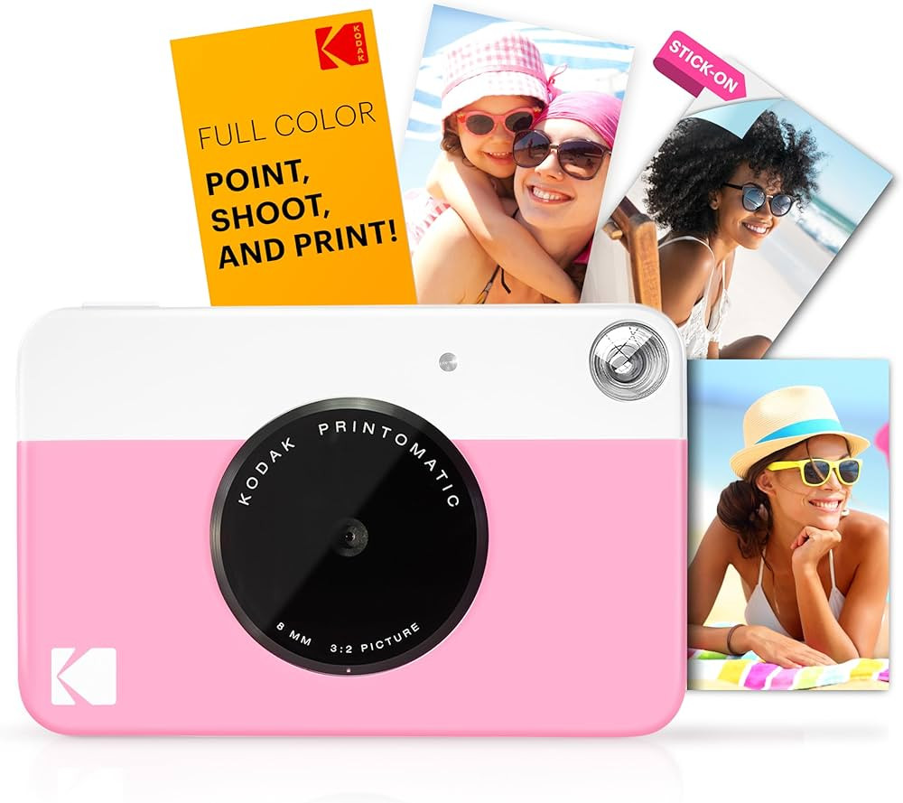 KODAK Printomatic Full-Color Instant Print Digital Camera - Colorful Photos On Zink 2x3" Sticky-B... | Amazon (US)