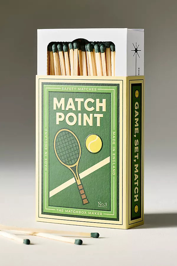 Match Box Maker Match Point! Tennis Safety Matches | Anthropologie (US)
