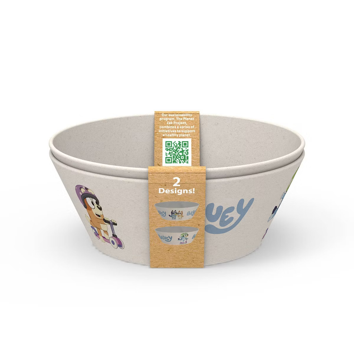 Zak Designs 22oz 2pk Melamine and Bamboo Bowl Set | Target
