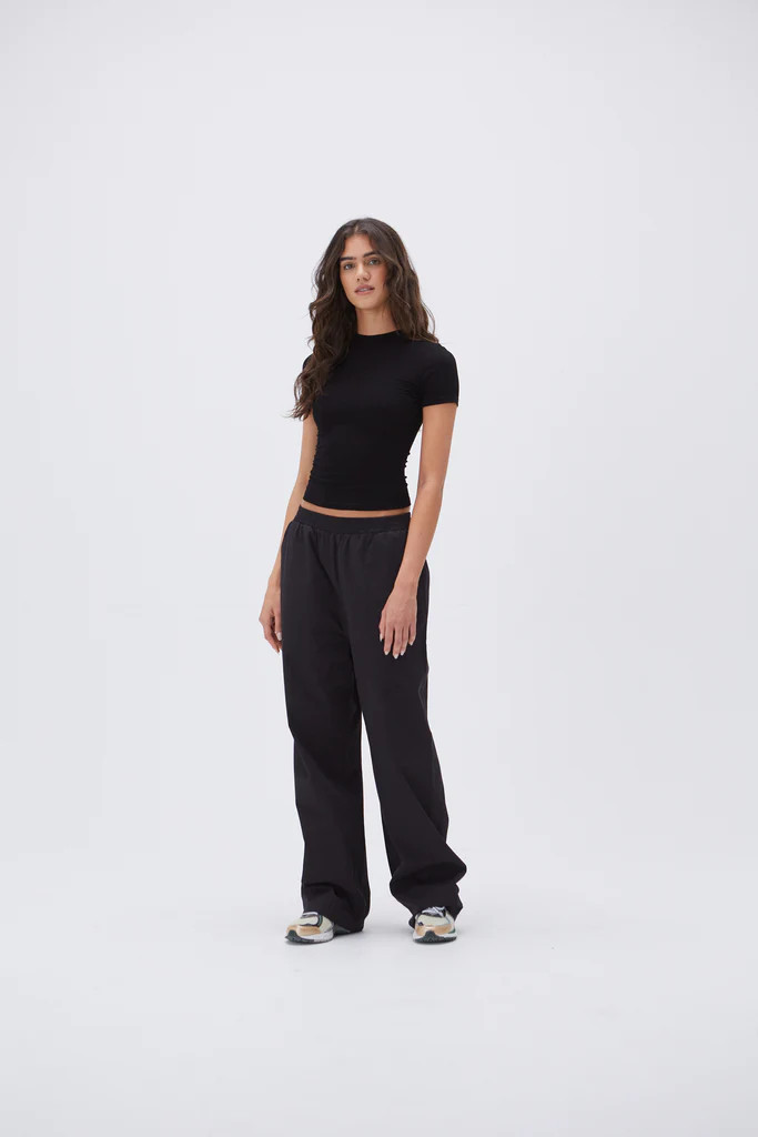 Cotton Pull on Pants - Black | Adanola UK