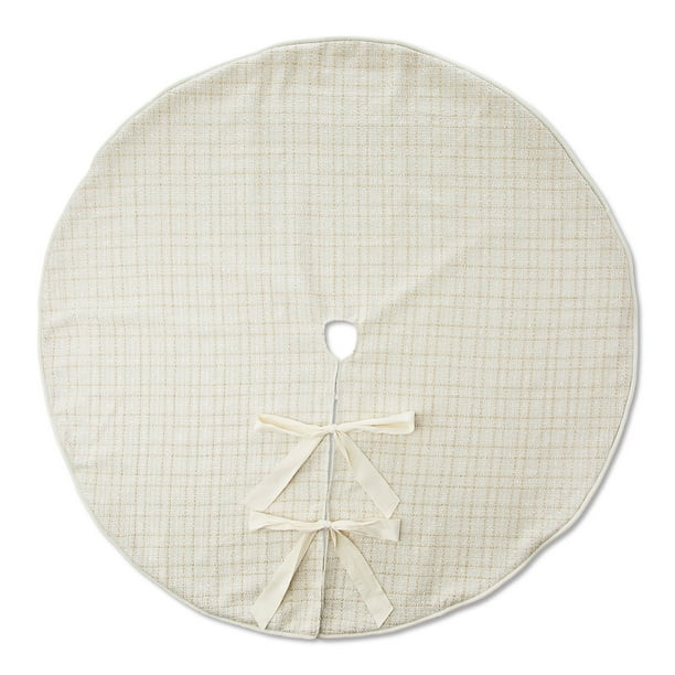 White Tweed Christmas Tree Skirt, 56", by My Texas House | Walmart (US)