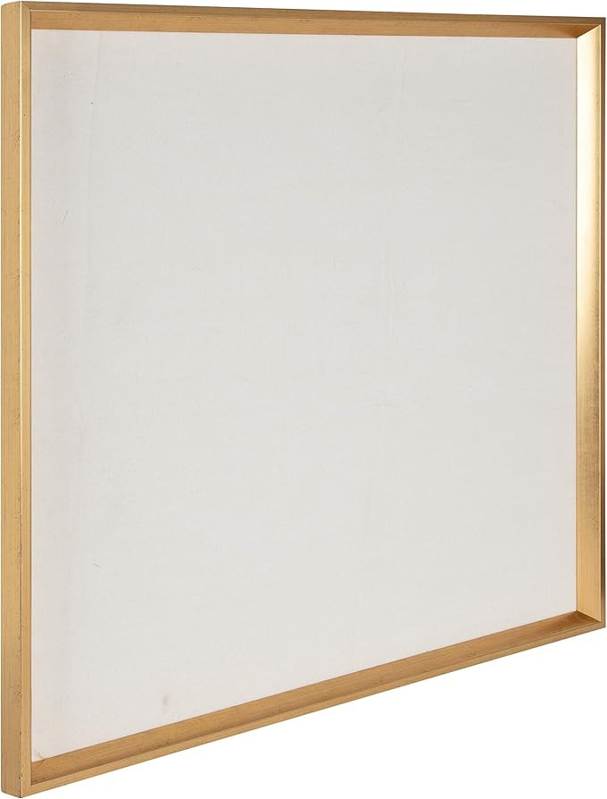 Kate and Laurel Calter Framed Linen Fabric Pinboard, 29.5x29.5, Gold, Modern Wall Organizer for H... | Amazon (US)