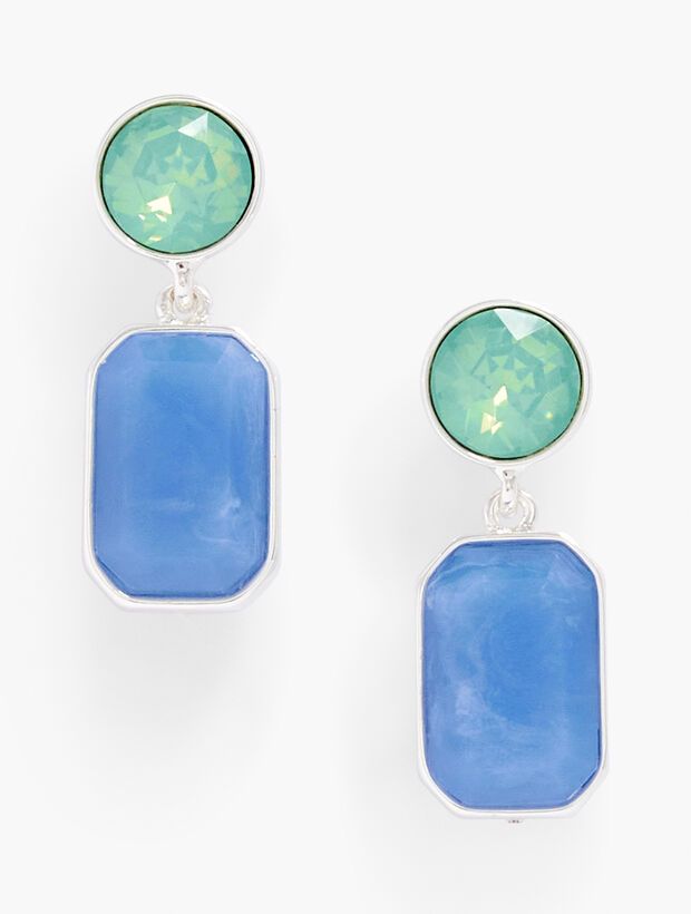 Crystal Stones Drop Earrings | Talbots