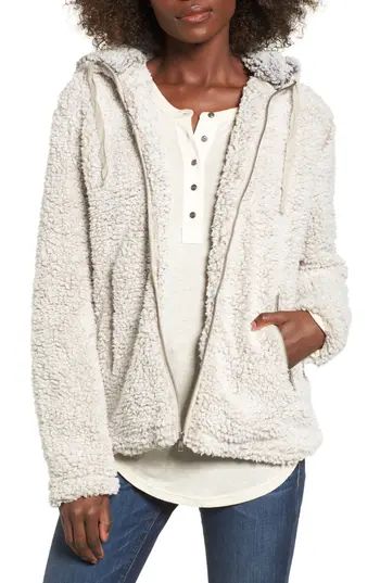 Women's Thread & Supply Brandon Fleece Jacket, Size Small - Ivory | Nordstrom