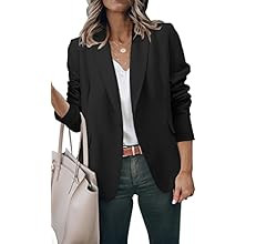 ZDLONG Women's Casual Lightweight Blazer Jacket Suits Lapel Long Sleeve for Daily/Work | Amazon (US)