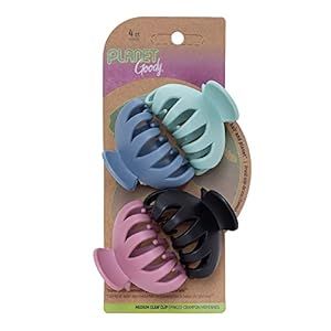 GOODY Planet Spider Claw Hair Clip, 4-Count - Assorted Bright Colors - Medium to Long Hair - Long... | Amazon (US)