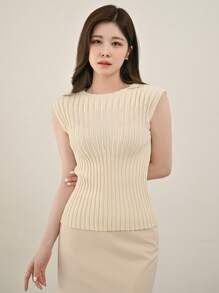 DAZY Solid Ribbed Knit Top | SHEIN