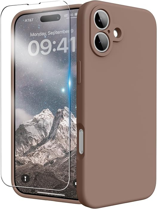 INGIDO for iPhone 16 Case, Liquid Silicone Case with Camera Protection Soft Gel Rubber Cover with... | Amazon (CA)