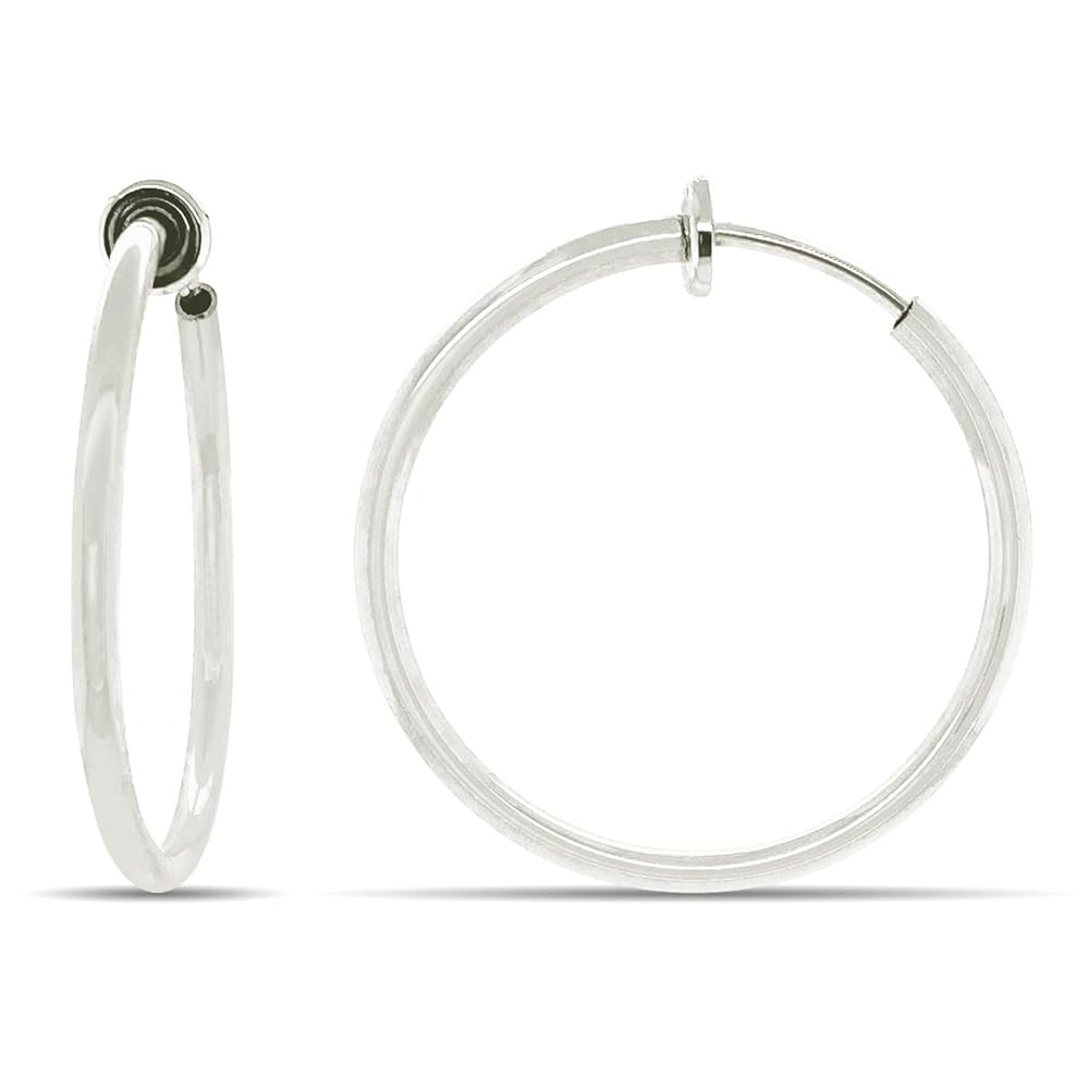 Clip On Spring Hoop Earrings for Non-Pierced Ears | Amazon (US)