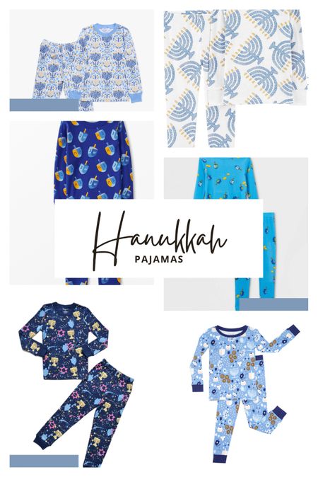 Hanukkah pajamas for the whole family! #hanukkah