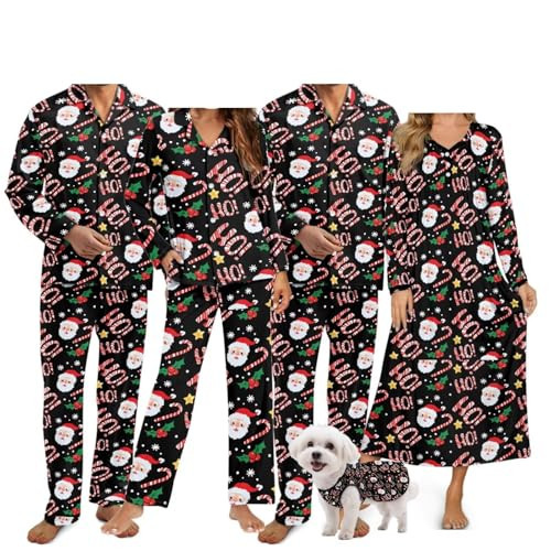 Nuinaserg Couples Matching Christmas Pajamas for Family Candy Canes Christmas Jammies Family Nightwear Pjs Loungewear for Women Fashion Pajamas | Amazon (US)
