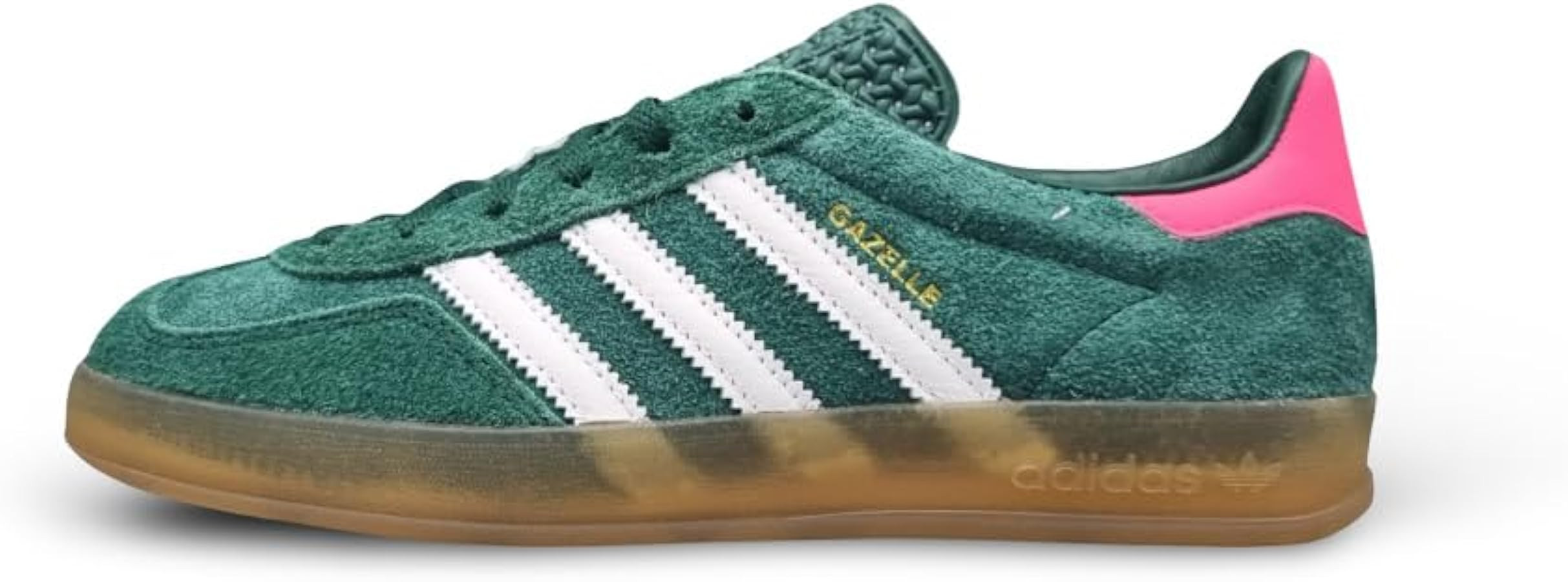 adidas Womens Gazelle Indoor Collegiate Green Pink Size 8.5 | Amazon (US)