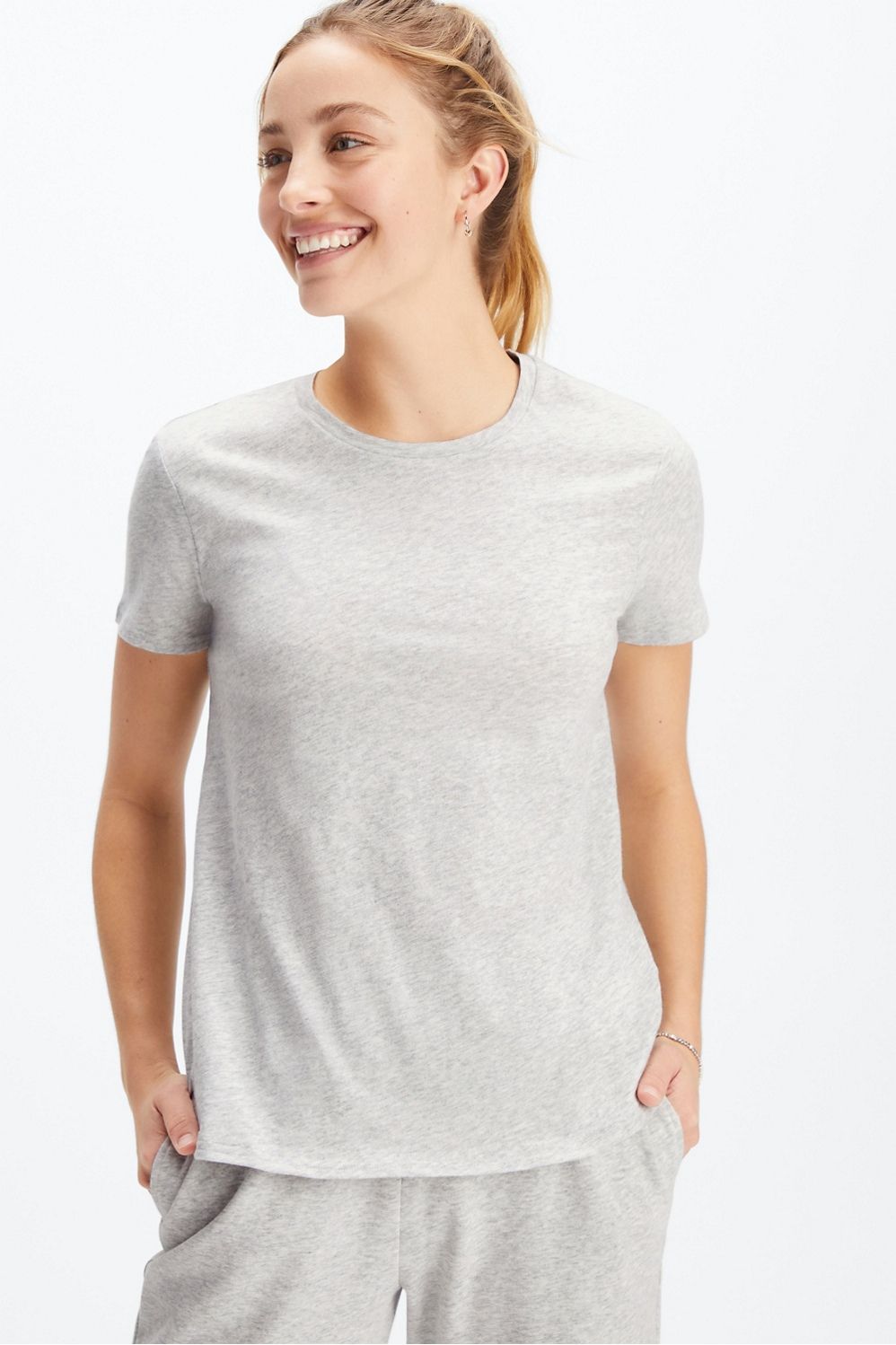 100% Cotton Jersey Tee | Fabletics - North America