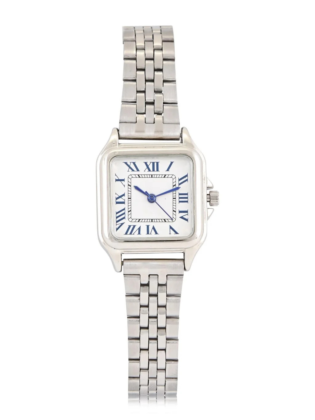 No Boundaries Adult Female Silvertone Square Case Watch with Matching Link Bracelet. | Walmart (US)