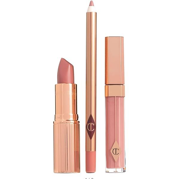 Charlotte Tilbury Pillow Talk Bundle with Matte Revolution Lipstick in Pillow Talk and Lip Cheat in  | Amazon (US)