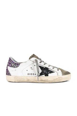 Golden Goose Super-Star Sneaker in White, Taupe, & Fuxia from Revolve.com | Revolve Clothing (Global)