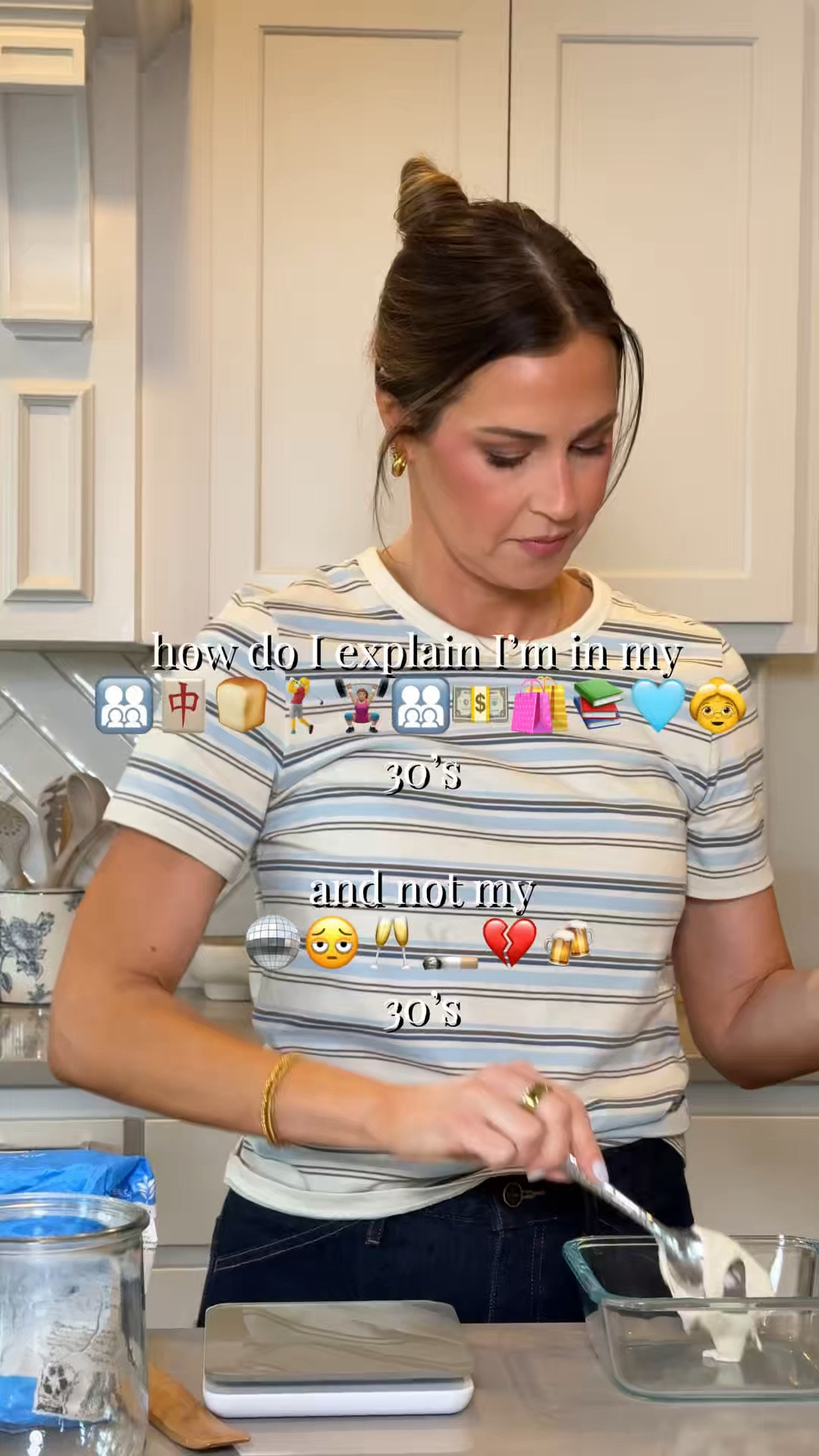 It’s the flour on the butt for me 🤣

This trend, but opposite 🤭 entering my granny era….leave me with my sourdough, mahjong and golf 

Top is @gapstyle and jeans from @jcrew 

Items link in my LTK & Shop My (link in bio) or comment ✨SHOP✨ and I’ll DM them to ya! 

#grannyera #momstyle #trend #funny #relatable 