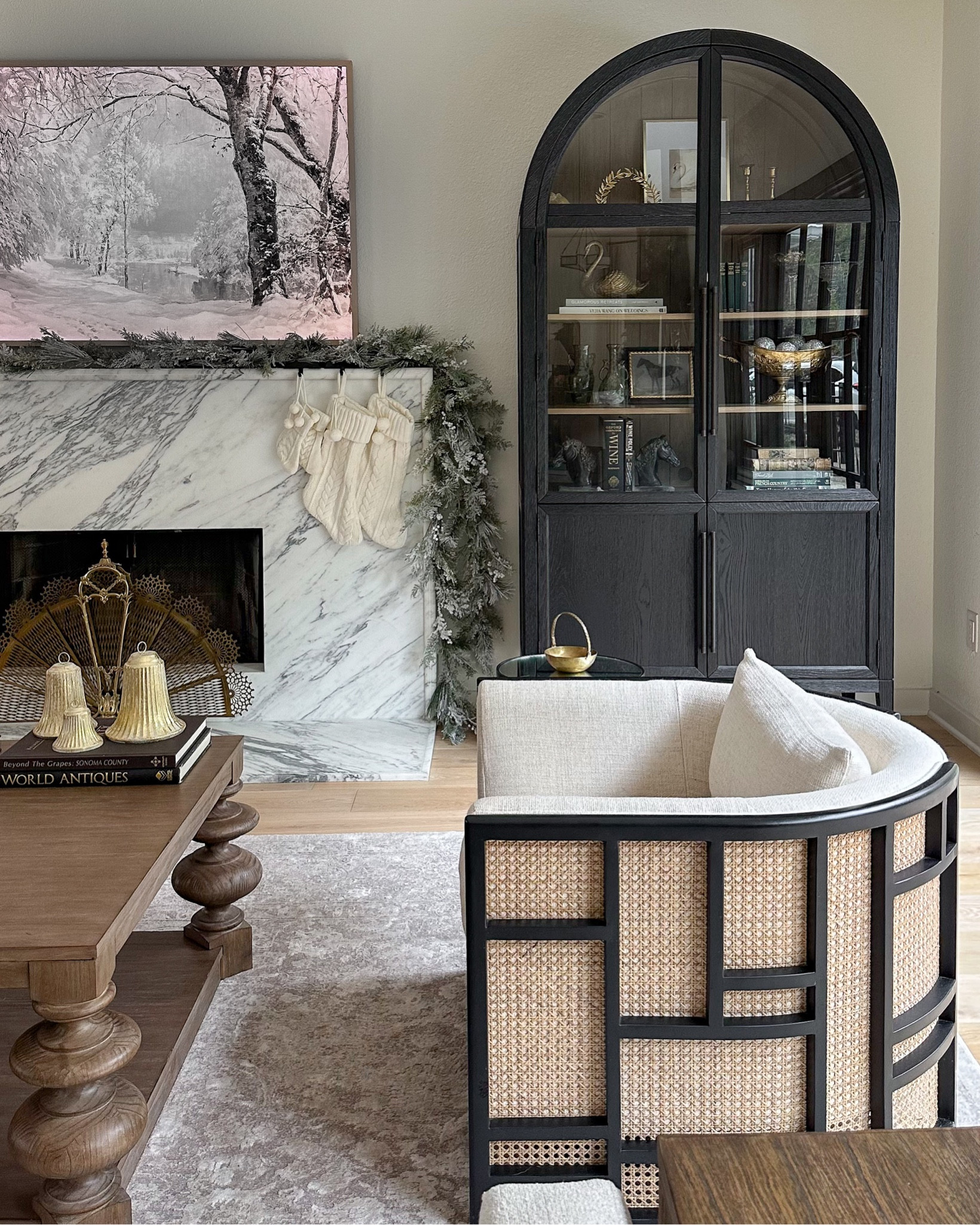 Cyber Monday sales on my designer living room furniture include my Arhaus Hattie arched cabinet, cane accent chair, and wood coffee table!

#LTKsalealert #LTKhome #LTKCyberWeek