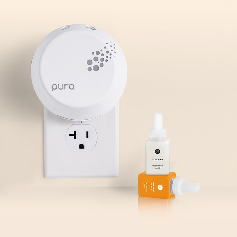 CB + Pura Smart Home Diffuser Kit, Pumpkin Dulce & Volcano | Capri Blue | Capri-Blue
