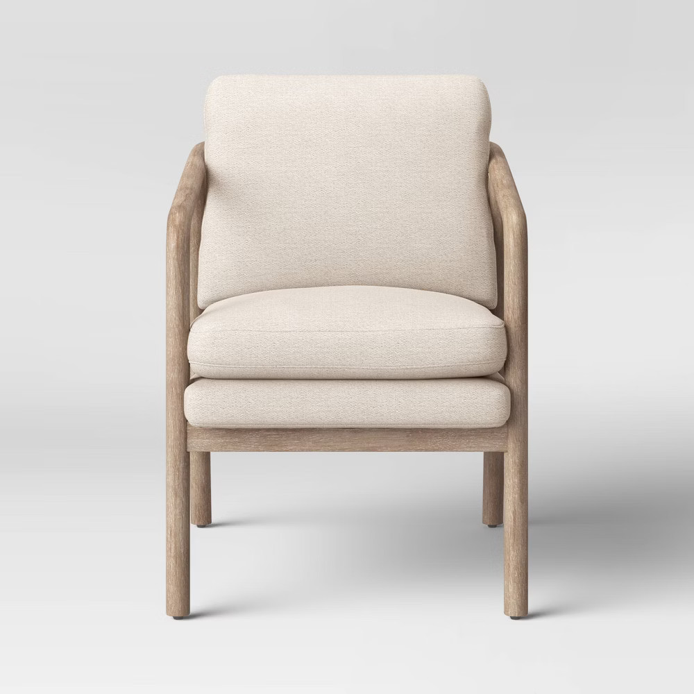 Tufeld Wood Arm Chair Beige - Project 62 | Target