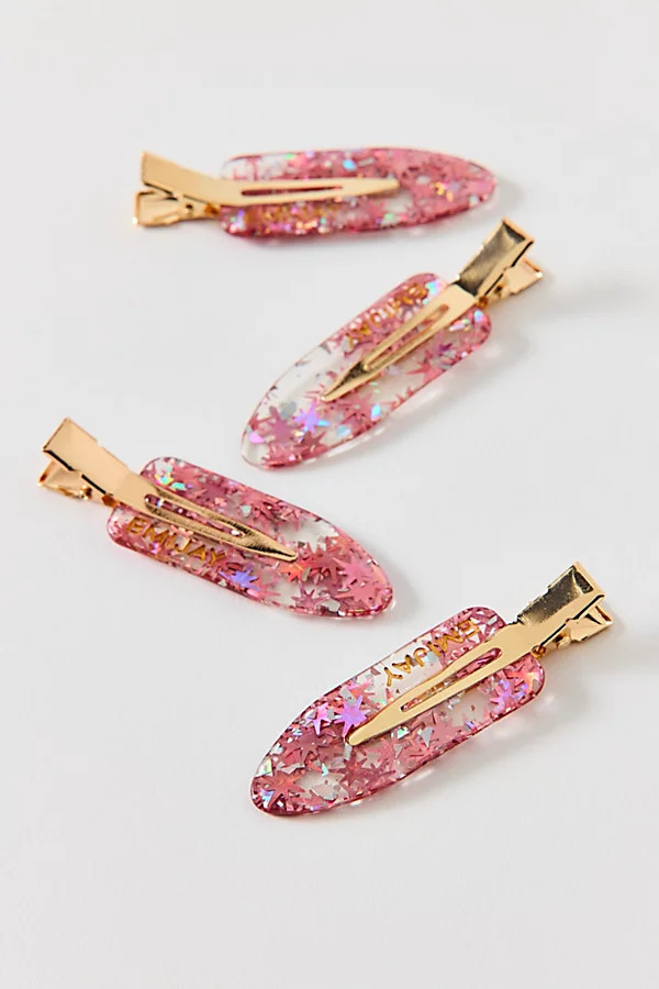 Emi Jay Popstar Creaseless Hair Clips Set in Moonbeam, Women's at Urban Outfitters | Urban Outfitters (US and RoW)