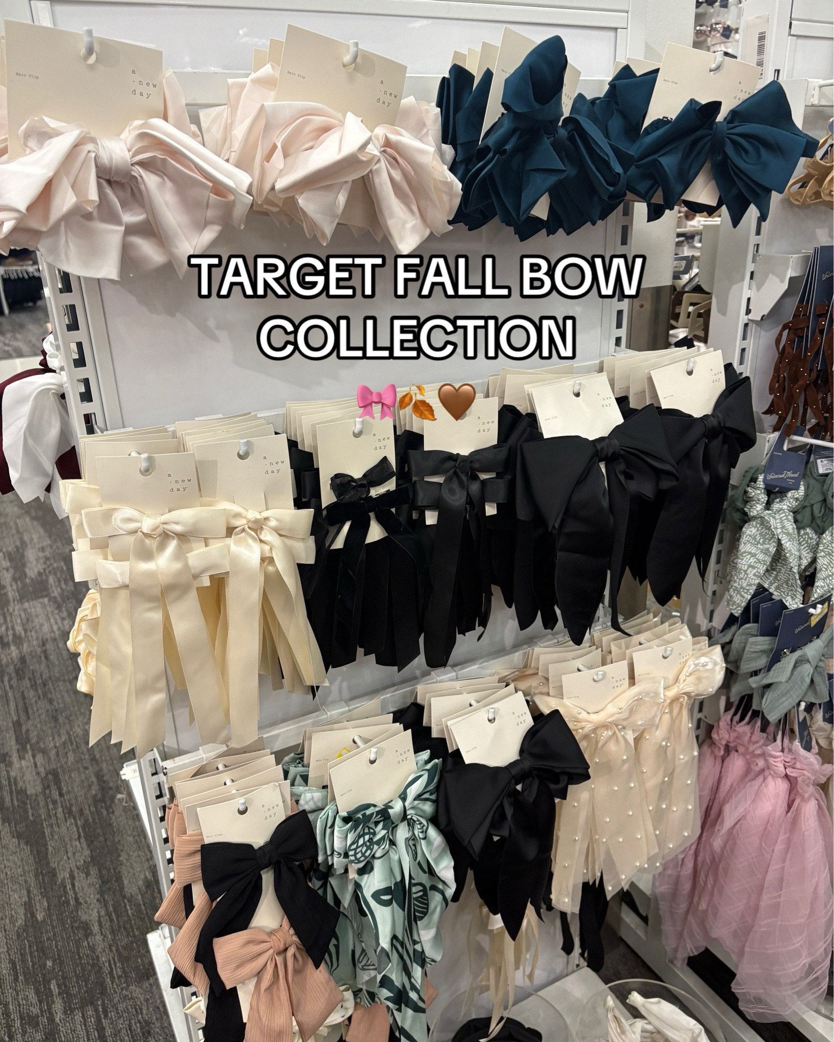 🎀 Target has the cutest bow collection right now and I couldn’t resist rounding them all up for you! From oversized satin statement bows to timeless velvet clips, these affordable accessories give all the coquette vibes while still being classic enough to wear forever.

Whether you’re looking for a trendy piece to dress up your outfit, something sweet for your little one, or just a budget-friendly way to try out the bow trend, these Target finds are too good to pass up. I love that they’re feminine, stylish, and all super easy to shop.

✨ Shop all of my favorite bows from this Target collection right here in my LTK!

#LTKFallSale #LTKStyleTip #LTKSeasonal