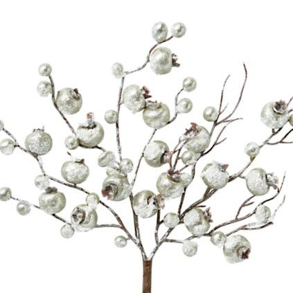 Frosty Metallic Crabapple Stems, Set of Six | Frontgate