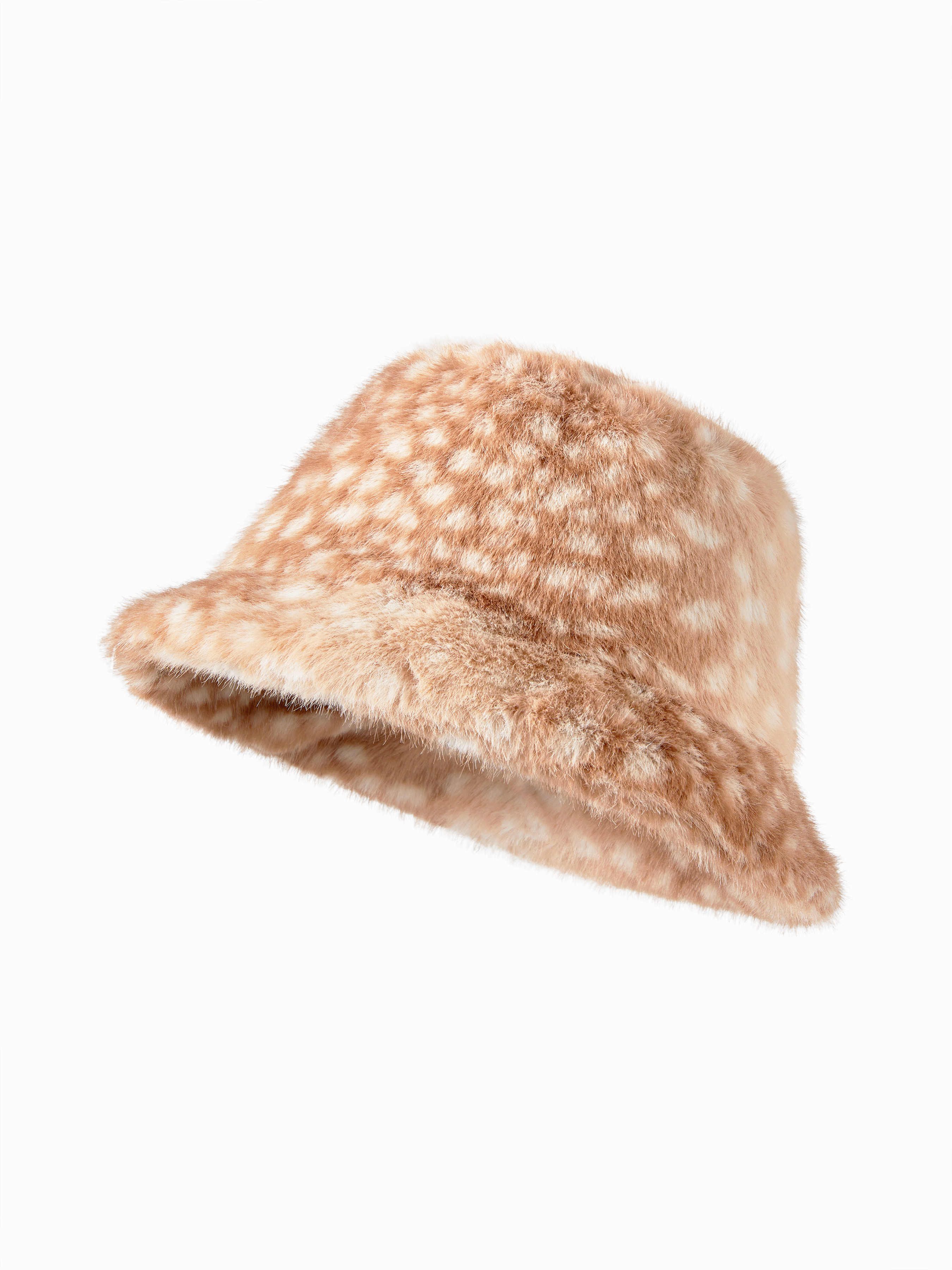 DEER PRINT FUZZY BUCKET HAT For Daily Casual Date Music Festival/Live House | Cider
