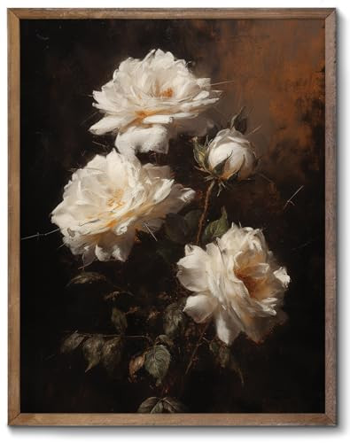 XOCUUI Vintage Flowers Canvas Wall Art Unframed Wall Decorations Mid Century Modern Wall Decor Botanical Wall Art for Farmhouse Kitchen Office Bathroom Decor 8x10 | Amazon (US)