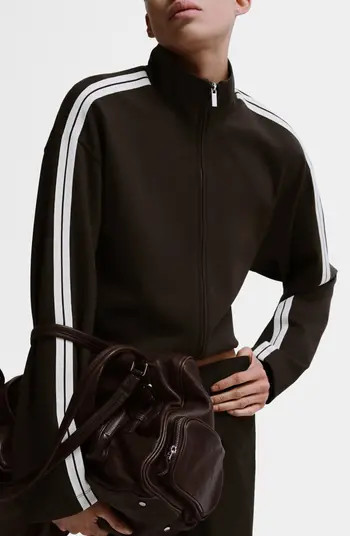 Stripe Front Zip Jacket | Nordstrom