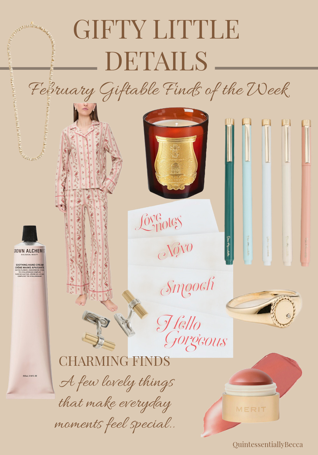 A few of my favorite feminine staples and new wish list finds... chic, giftable luxury pieces that add charm and understated romance to everyday life. Perfect for thoughtful self-gifting or someone special. 

 #LTKselfcare #LTKSeasonal #LTKSaleAlert