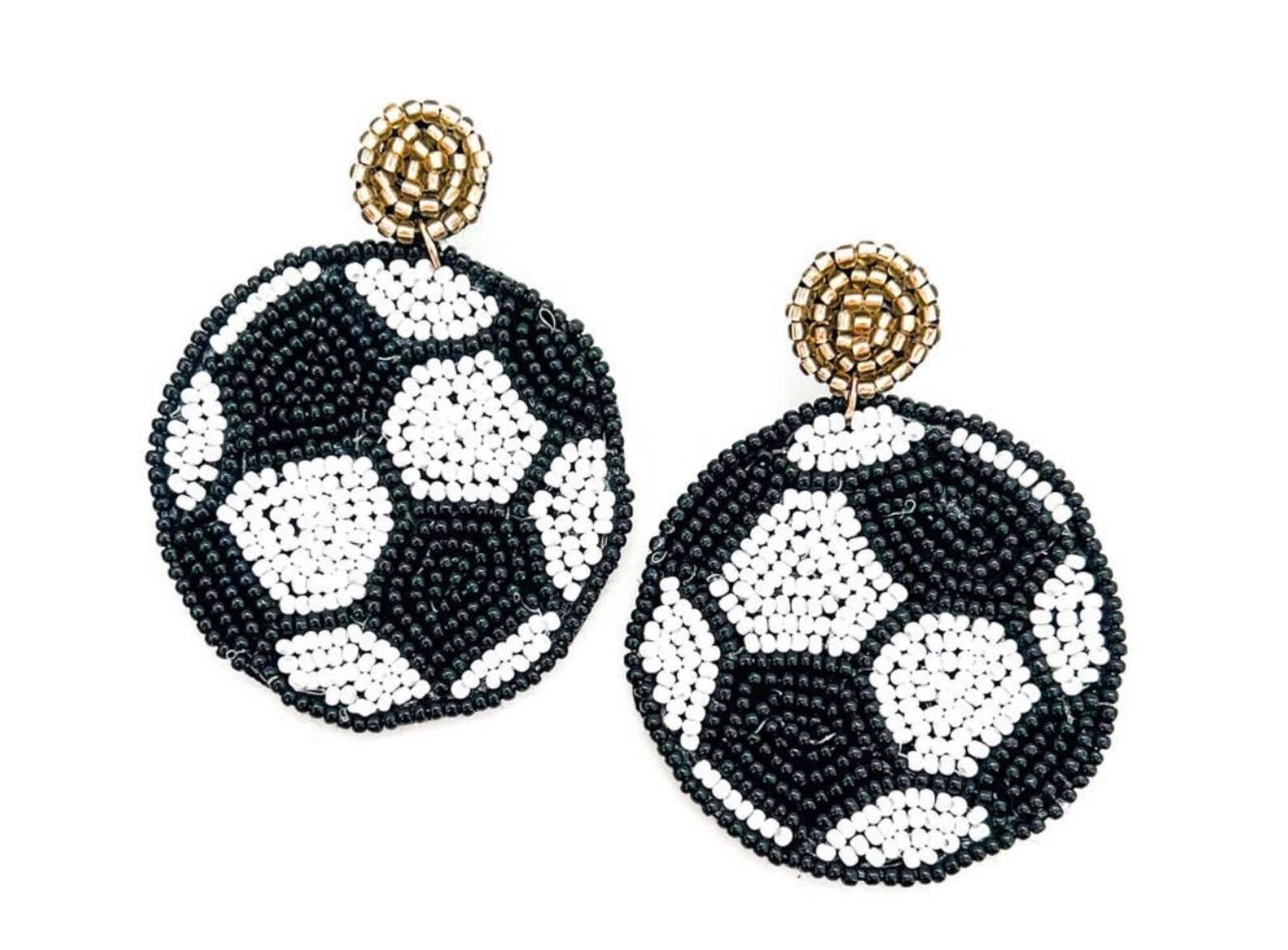 New Beaded Sport Earrings/basketball Earrings/soccer - Etsy | Etsy (US)